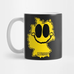 Germany Happy Cartoon Map Face with smile Mug